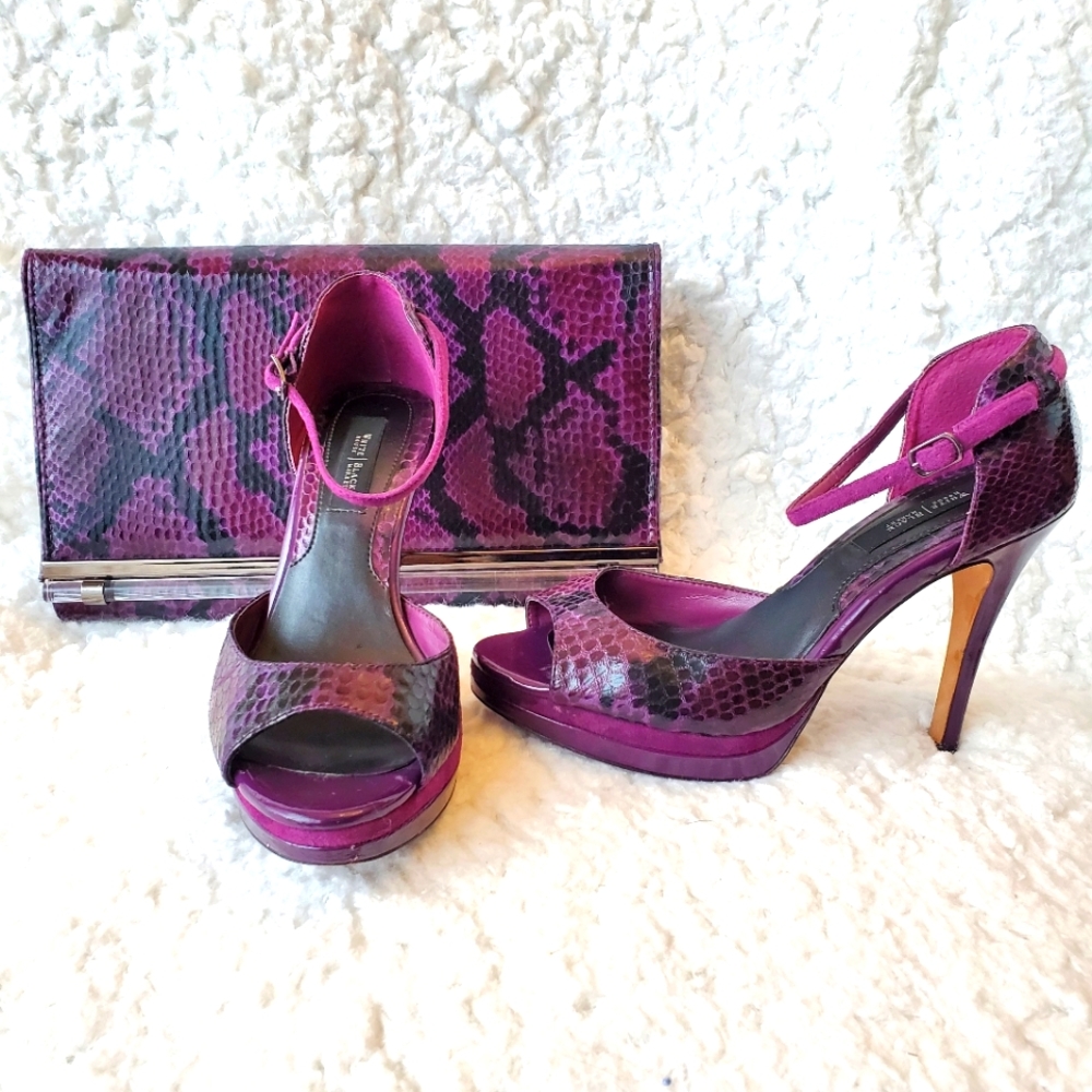 EUC White House Black Market High Heels & Purse